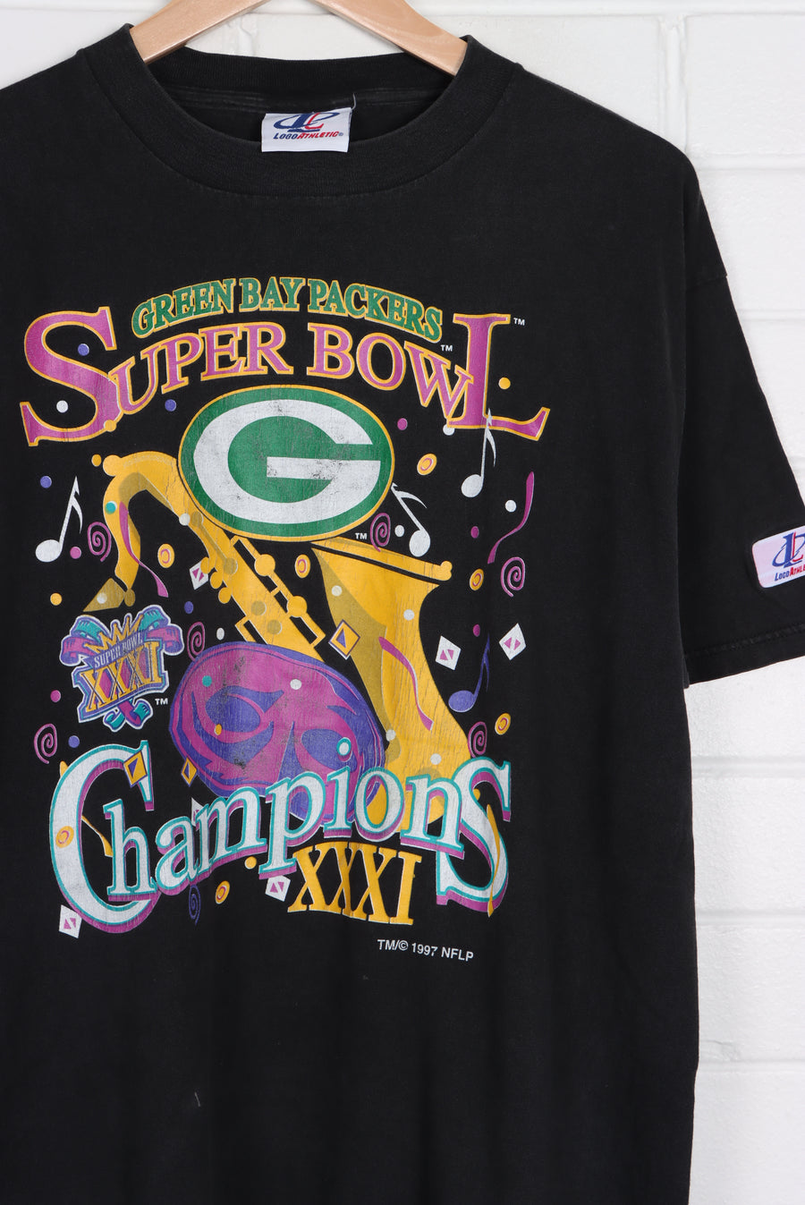 Super Bowl Champions Green Bay Packers 1997 T-Shirt (L) - Vintage Sole Melbourne