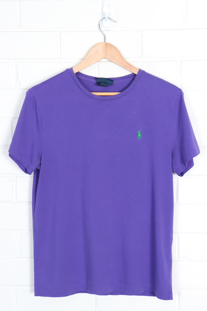 POLO RALPH LAUREN Purple & Green Embroidered Logo (S-M)