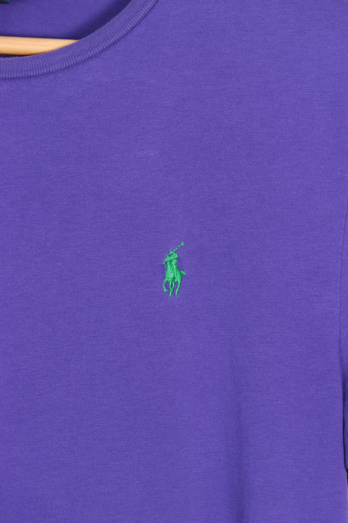 POLO RALPH LAUREN Purple & Green Embroidered Logo (S-M) - Vintage Sole Melbourne