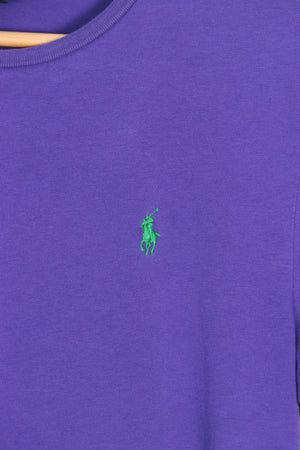 POLO RALPH LAUREN Purple & Green Embroidered Logo (S-M)