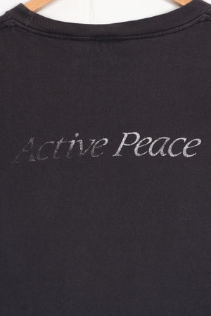 "Active Peace" Scripture Front Back Single Stitch T-Shirt USA Made (XL)