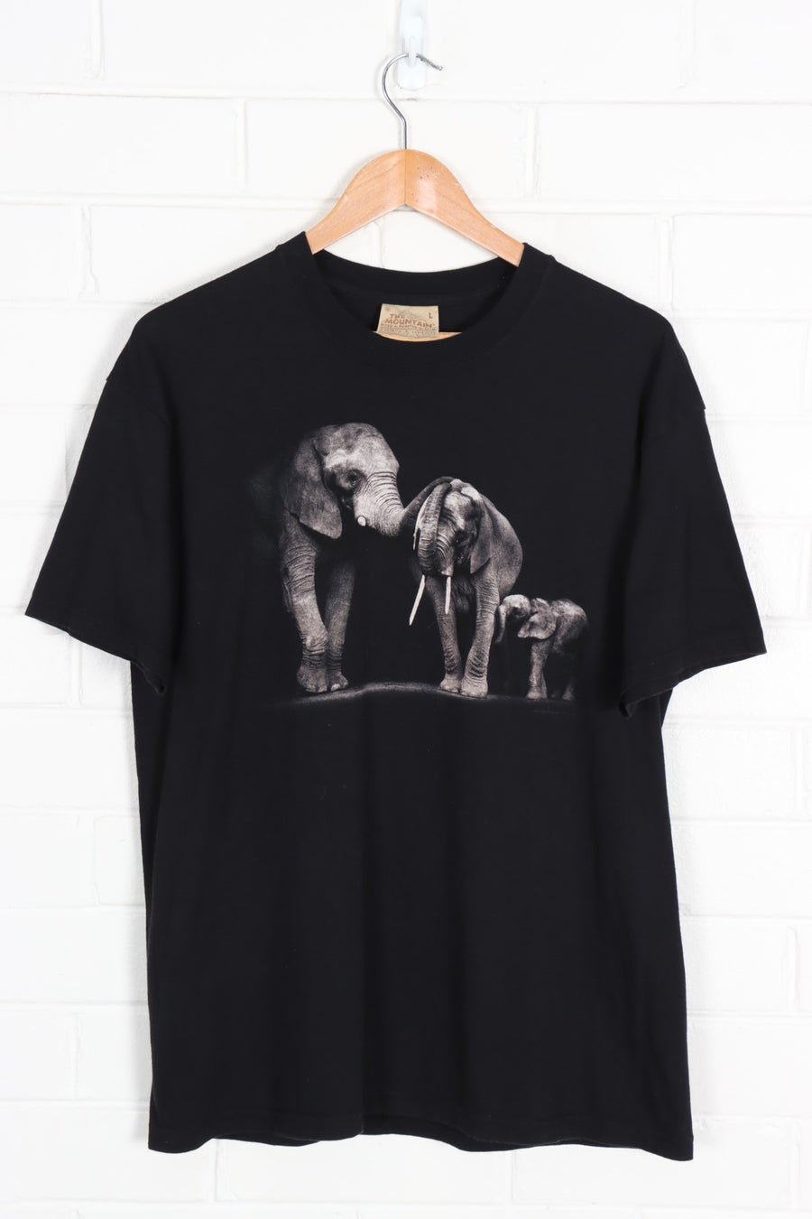 THE MOUNTAIN Elephants Animal Graphic Tee (M-L)