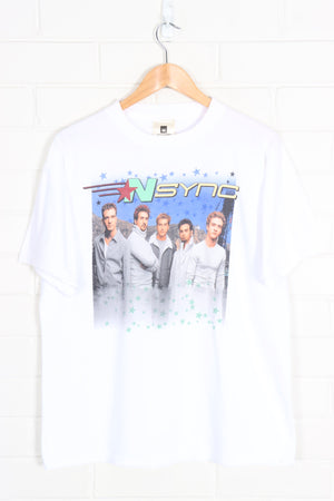 NSYNC 90s Colourful Front & Back Music Band Tee (L)