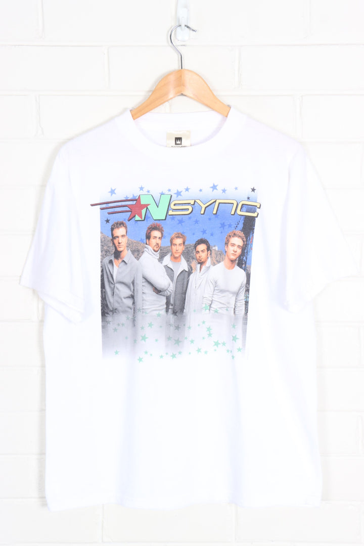 NSYNC 90s Colourful Front & Back Music Band Tee (L)