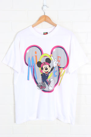 DISNEY Mickey Mouse Ears Colourful Gangster Print Tee (XL) - Vintage Sole Melbourne