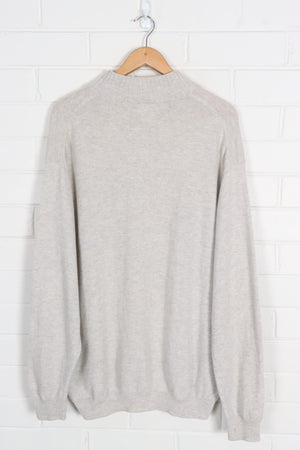 LACOSTE Embroidered Logo 1/4 Zip Sweater Knit (XXL)