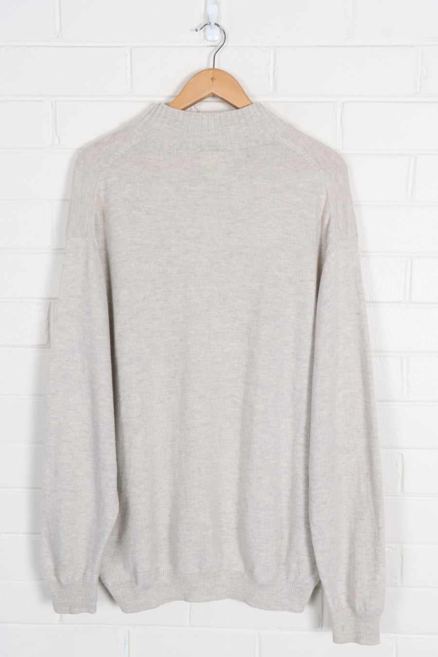LACOSTE Embroidered Logo 1/4 Zip Sweater Knit (XXL)