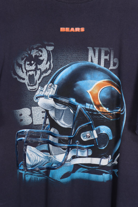 Chicago Bears NFL Big Helmet Football Graphic Tee (XL) - Vintage Sole Melbourne