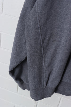 Grey NIKE Embroidered X & Swoosh Sweatshirt (XXL)