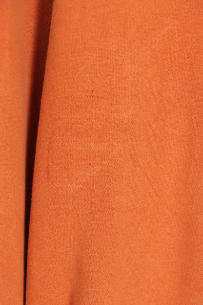 REEBOK Orange & Grey Big Logo Sweatshirt (L) - Vintage Sole Melbourne