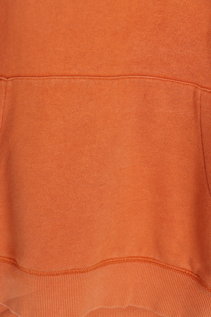 REEBOK Orange & Grey Big Logo Sweatshirt (L) - Vintage Sole Melbourne