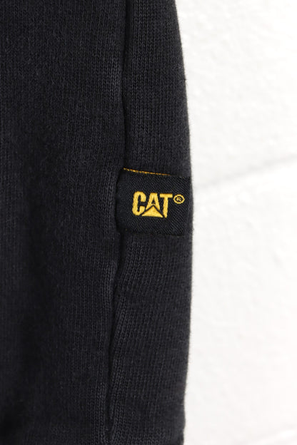 CAT Workwear Embroidered Big Logo Black Hoodie (M)
