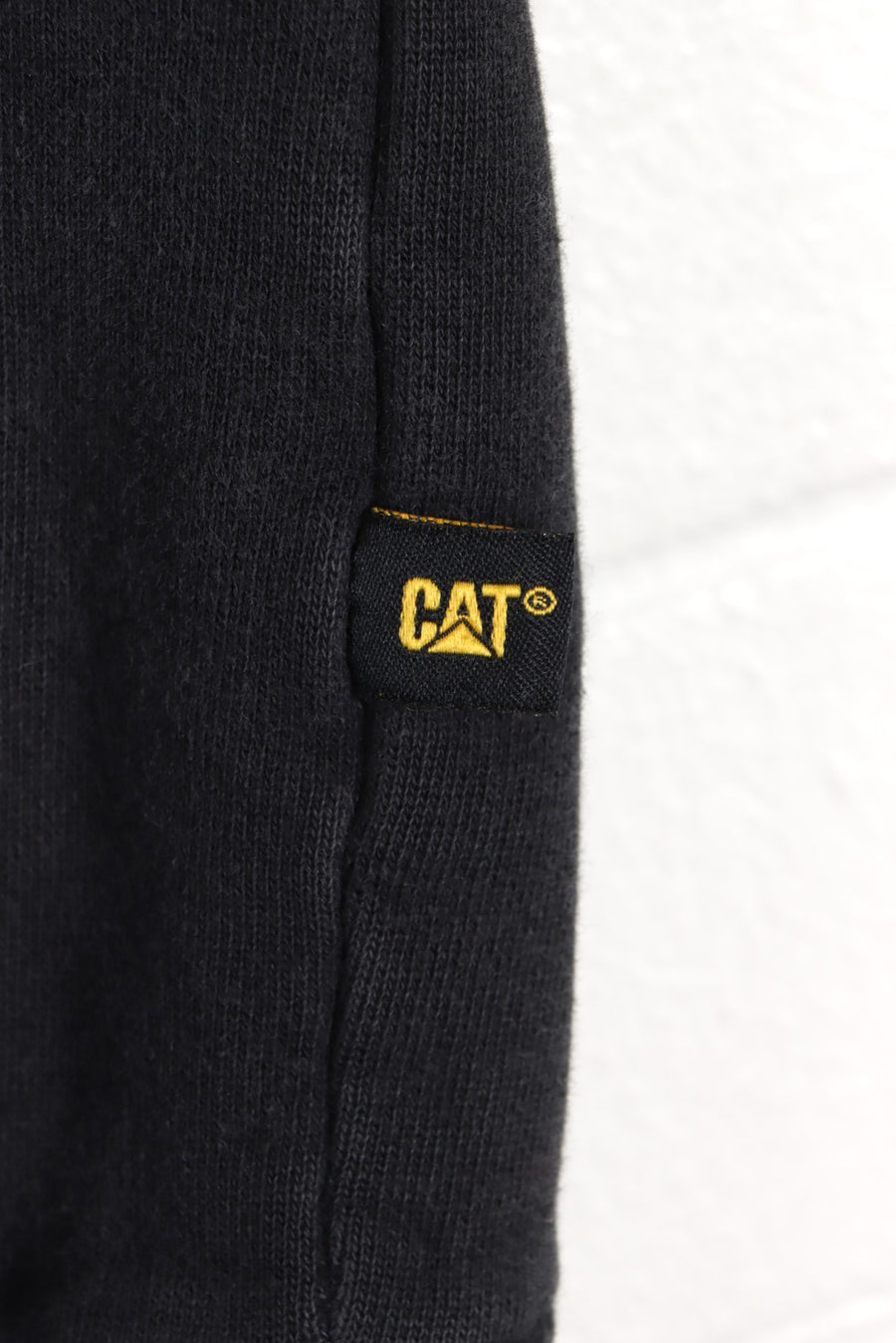 CAT Workwear Embroidered Big Logo Black Hoodie (M)