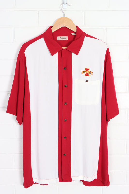 Iowa State Cyclones Short Sleeve Bowling Shirt (L) - Vintage Sole Melbourne