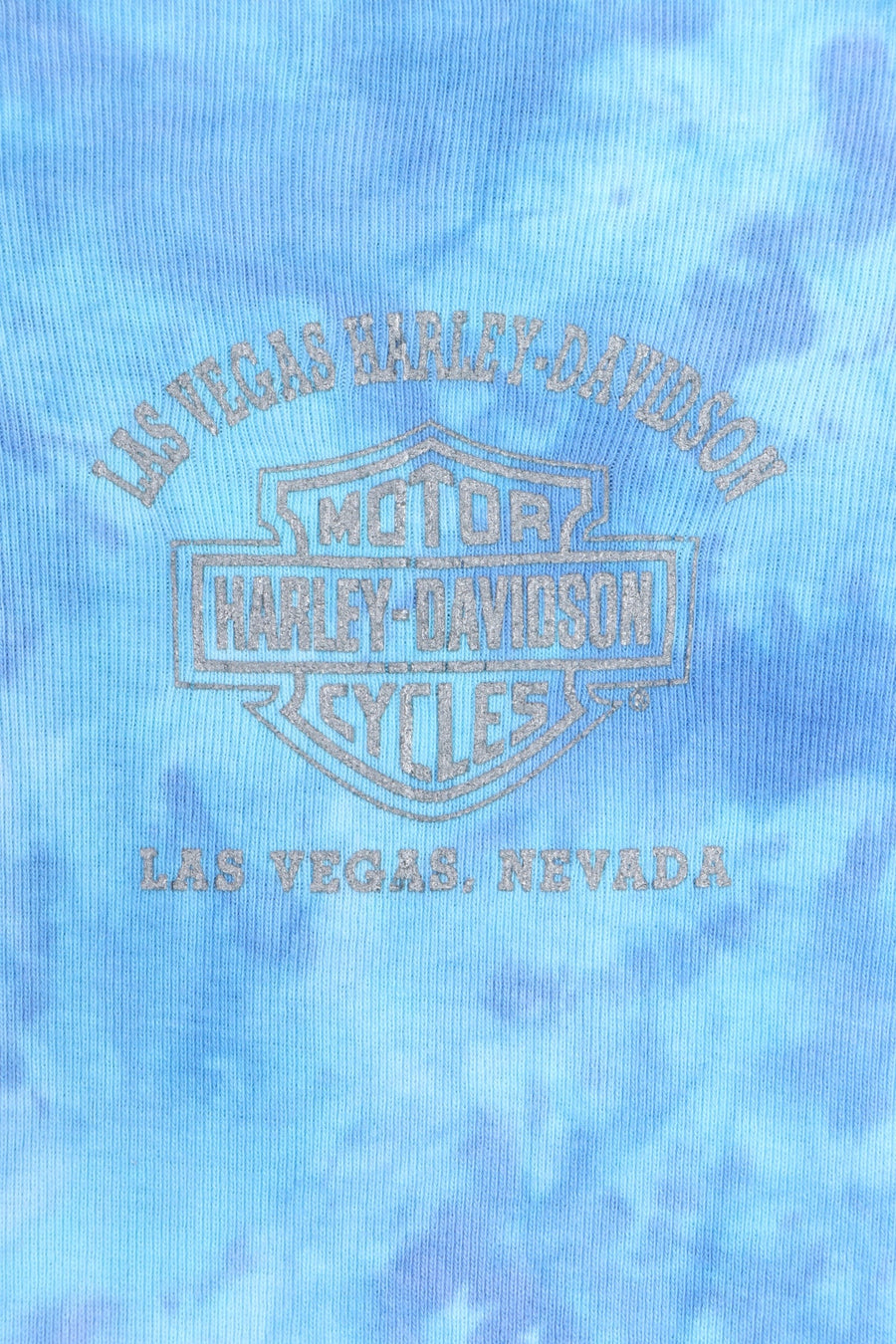 HARLEY DAVIDSON Las Vegas Blue Tie Dye Long Sleeve Tee (Women's S)