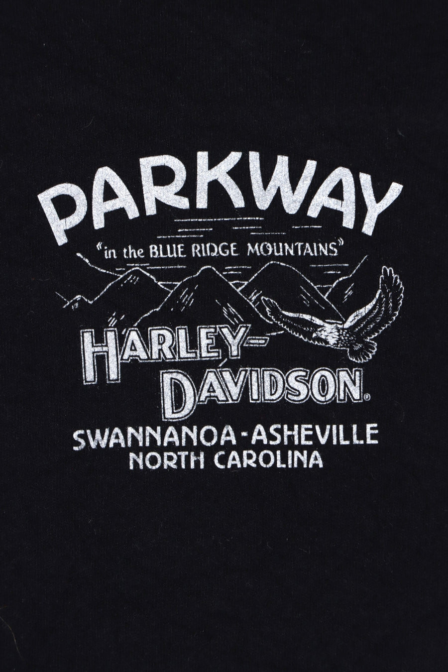 HARLEY DAVIDSON Parkway Y2K Rhinestone Logo Baby Tee USA Made (Women's S)