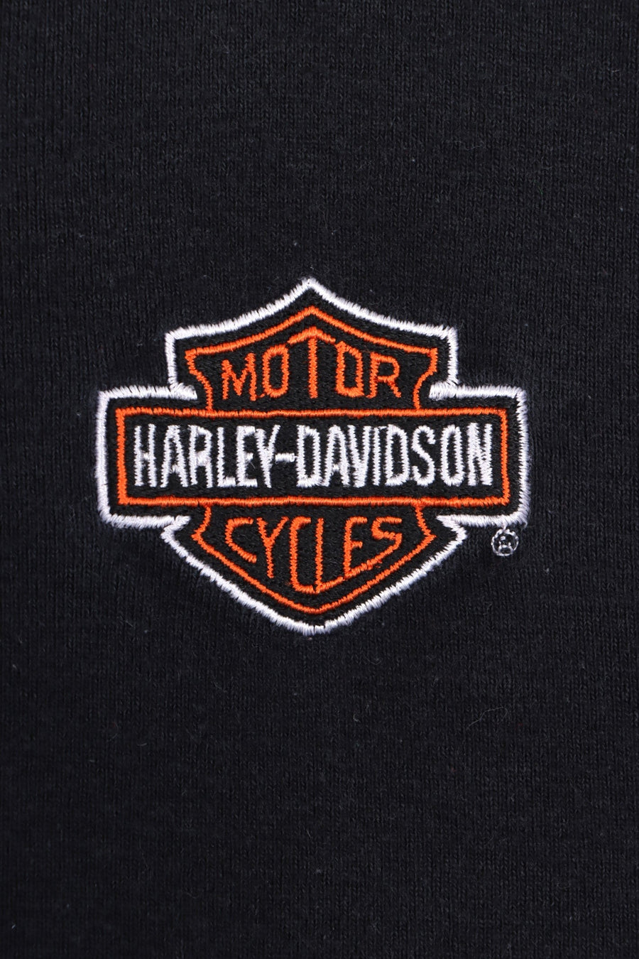HARLEY DAVIDSON Gilbert's Henley Crop Top USA Made (Women's S-M)