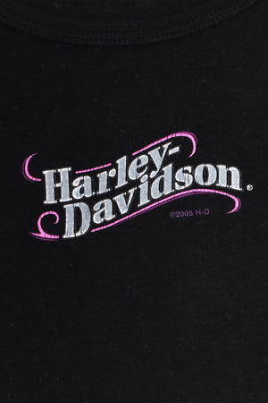 HARLEY DAVIDSON Haven Pink Logo T-Shirt USA Made (M)