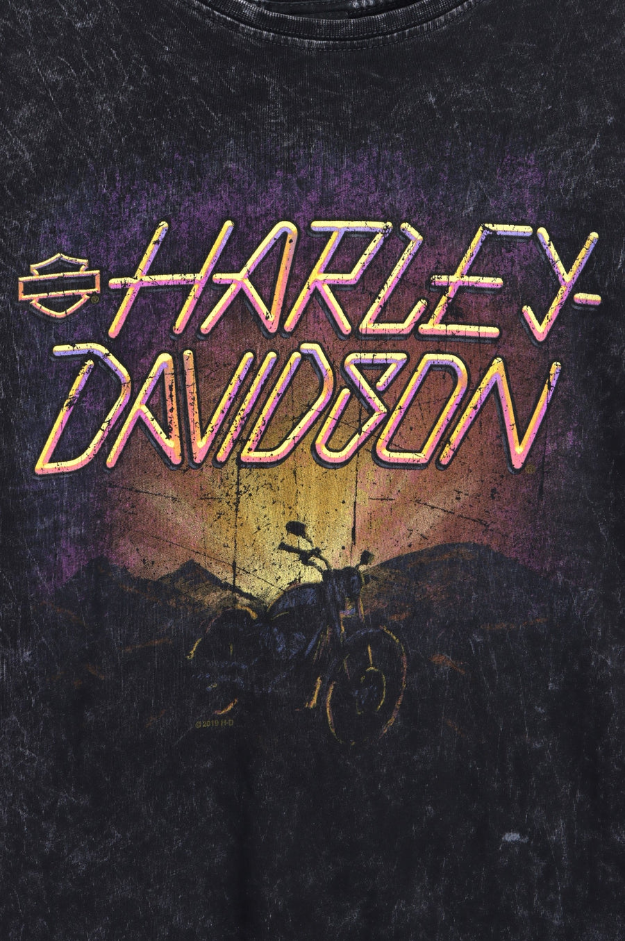 Orange County HARLEY DAVIDSON Sunset Bike Tee (Women's XS)