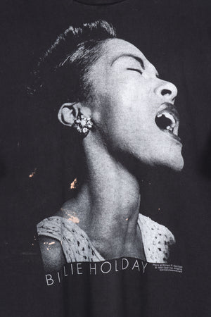 Vintage 1990 Billie Holiday USA Made Single Stitch Band Tee (XL)