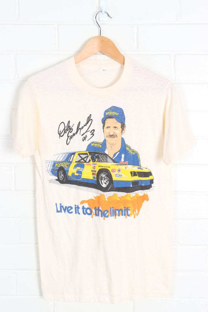 Dale Earnhardt 80's NASCAR 'Live it to The Limit' Single Stitch Tee (XS) - Vintage Sole Melbourne