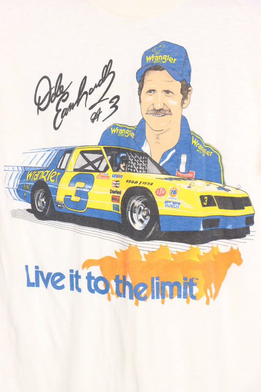 Dale Earnhardt 80's NASCAR 'Live it to The Limit' Single Stitch Tee (XS) - Vintage Sole Melbourne