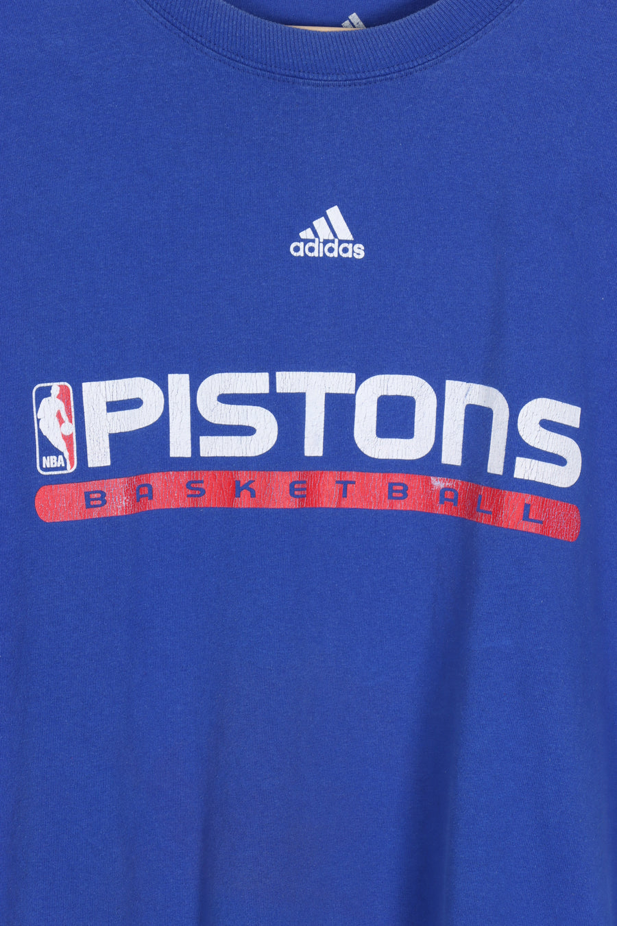 ADIDAS Detroit Pistons Basketball NBA Royal Blue Tee (XL)