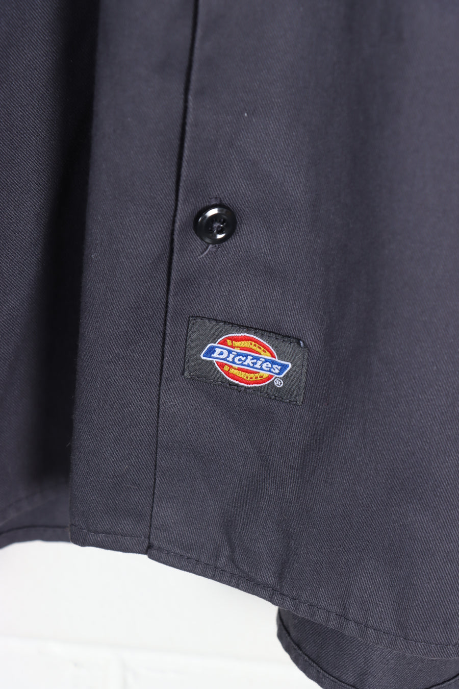 DICKIES ack Daniels Dark Grey J Workwear Short Sleeve Shirt (S) - Vintage Sole Melbourne