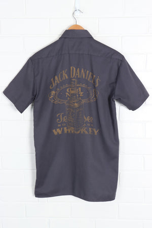 DICKIES ack Daniels Dark Grey J Workwear Short Sleeve Shirt (S) - Vintage Sole Melbourne