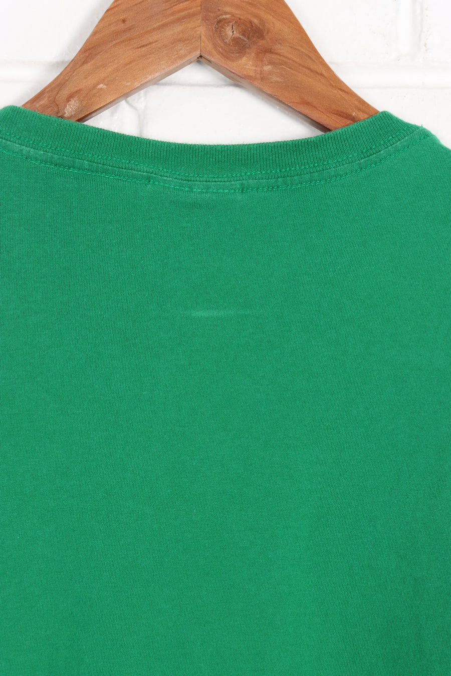 POLO RALPH LAUREN Green & Navy Embroidered Pocket Single Stitch Tee (M-L)