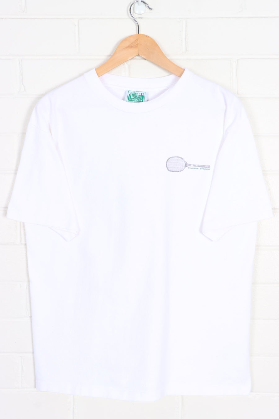 Tennis Racquet "Classic Strings" Evolution Single Stitch 90s T-Shirt USA Made (M-L)