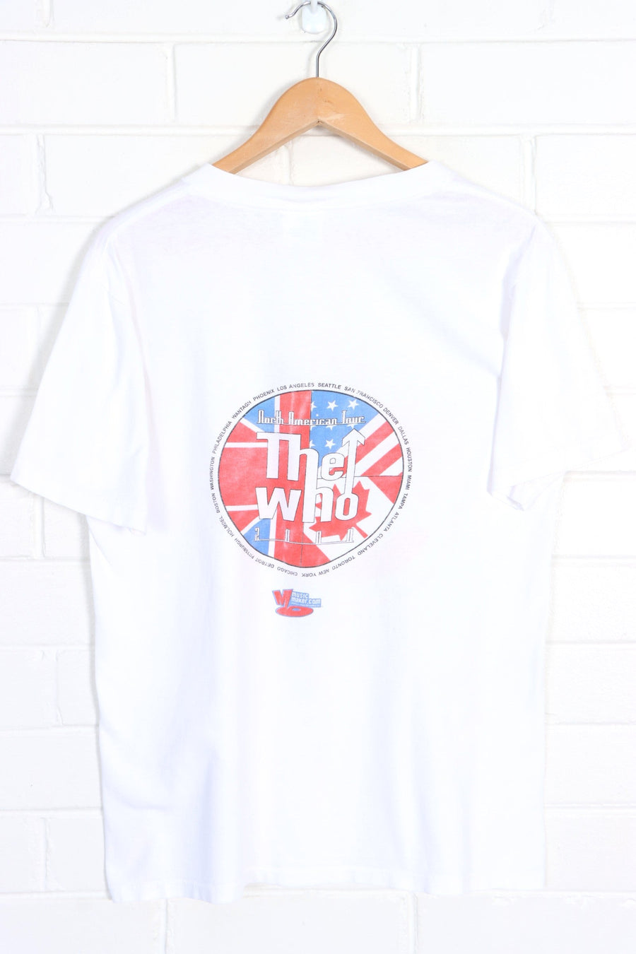 The Who 2000 North American Tour Front Back Single Stitch T-Shirt (S-M)