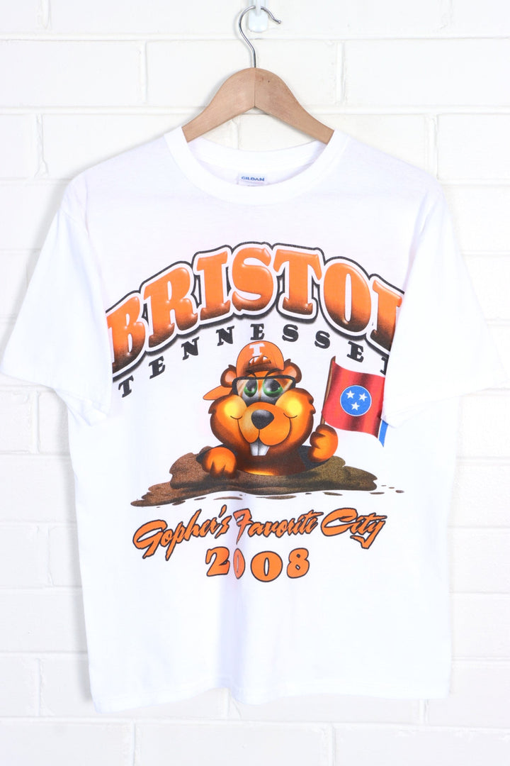 Autographed Gopher in Bristol Tennessee T-Shirt (S) - Vintage Sole Melbourne