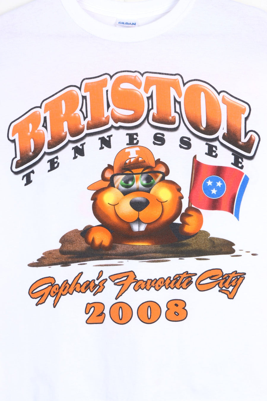Autographed Gopher in Bristol Tennessee T-Shirt (S) - Vintage Sole Melbourne
