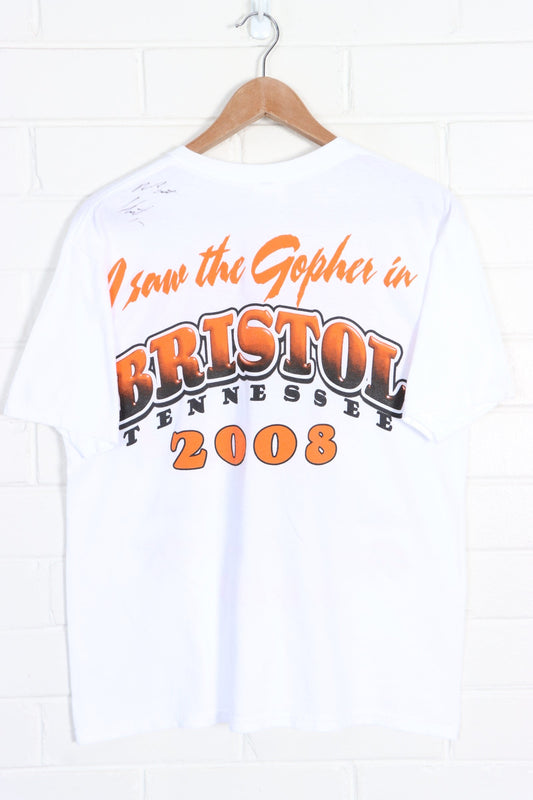 Autographed Gopher in Bristol Tennessee T-Shirt (S) - Vintage Sole Melbourne