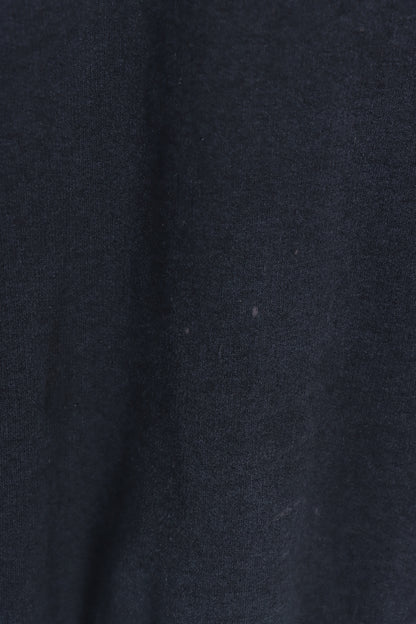 Vintage 1986 Black Cat Eyes Double Crew Neck Sweatshirt (XL) - Vintage Sole Melbourne