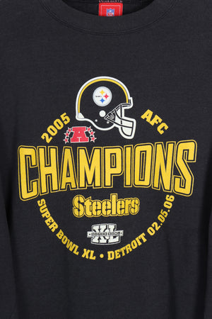 NFL Pittsburgh Steelers Super Bowl Champions Helmet Sweatshirt (XXL)