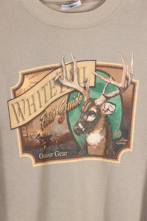 Deer Whitehall Field Guide Outdoor Hunting Gear Sweatshirt USA Made (L)