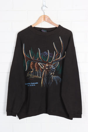 Colorado Deer Front & Back Destination USA Made Sweatshirt (XL)