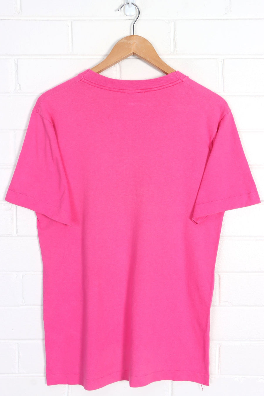 DISNEY Polynesian Resort Pink Single Stitch T-Shirt USA Made (S)
