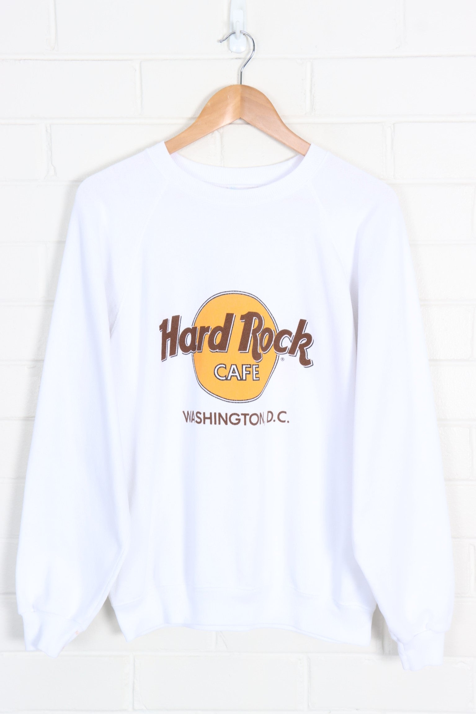 HARD ROCK CAFE 80s Washington DC Sweatshirt USA Made (XL) - Vintage Sole Melbourne