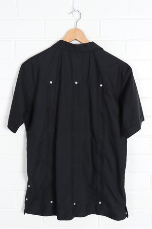 Vintage Embroidered Short Sleeve Black Bowling Shirt (L) - Vintage Sole Melbourne