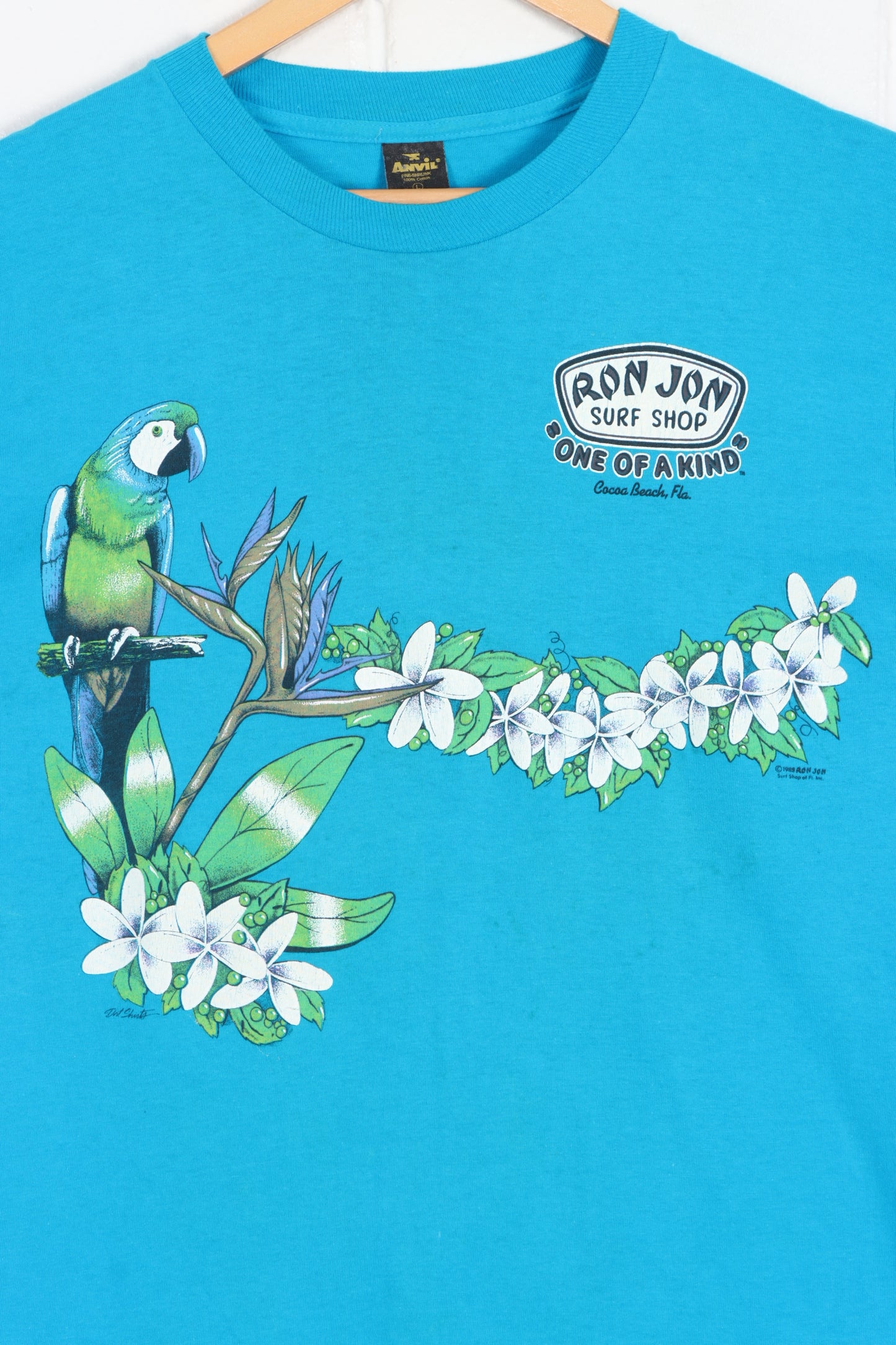 Ron Jon 1986 Cocoa Beach Front Back Surf T-Shirt USA Made (M) - Vintage Sole Melbourne