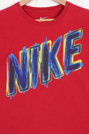 NIKE Graffiti Spell Out Logo T-Shirt (M)