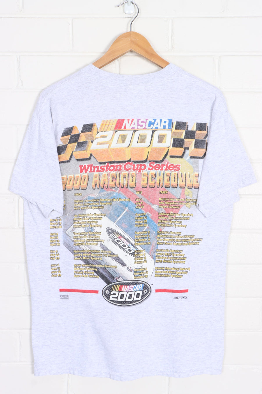 NASCAR Winston Cup 2000 Front Back T-Shirt (L)