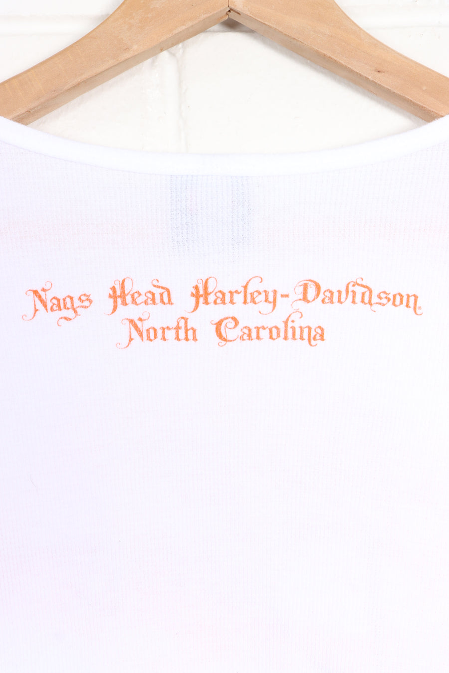 HARLEY DAVIDSON Glitter Logo Y2K Long Sleeve Crop Top (Women's M-L) - Vintage Sole Melbourne