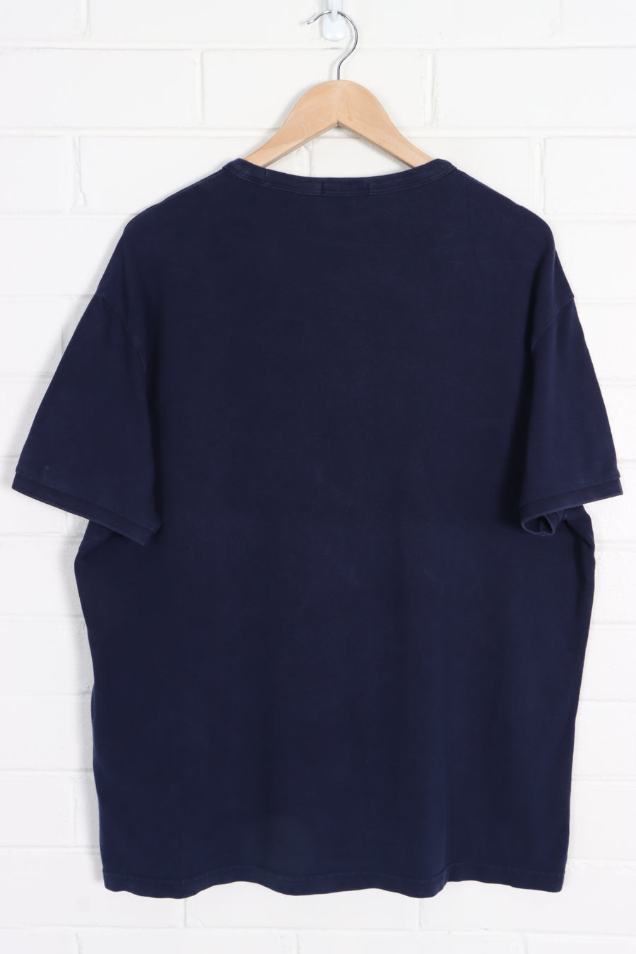 RALPH LAUREN POLO Embroidered "Polo Team" Knit T-Shirt (XL)