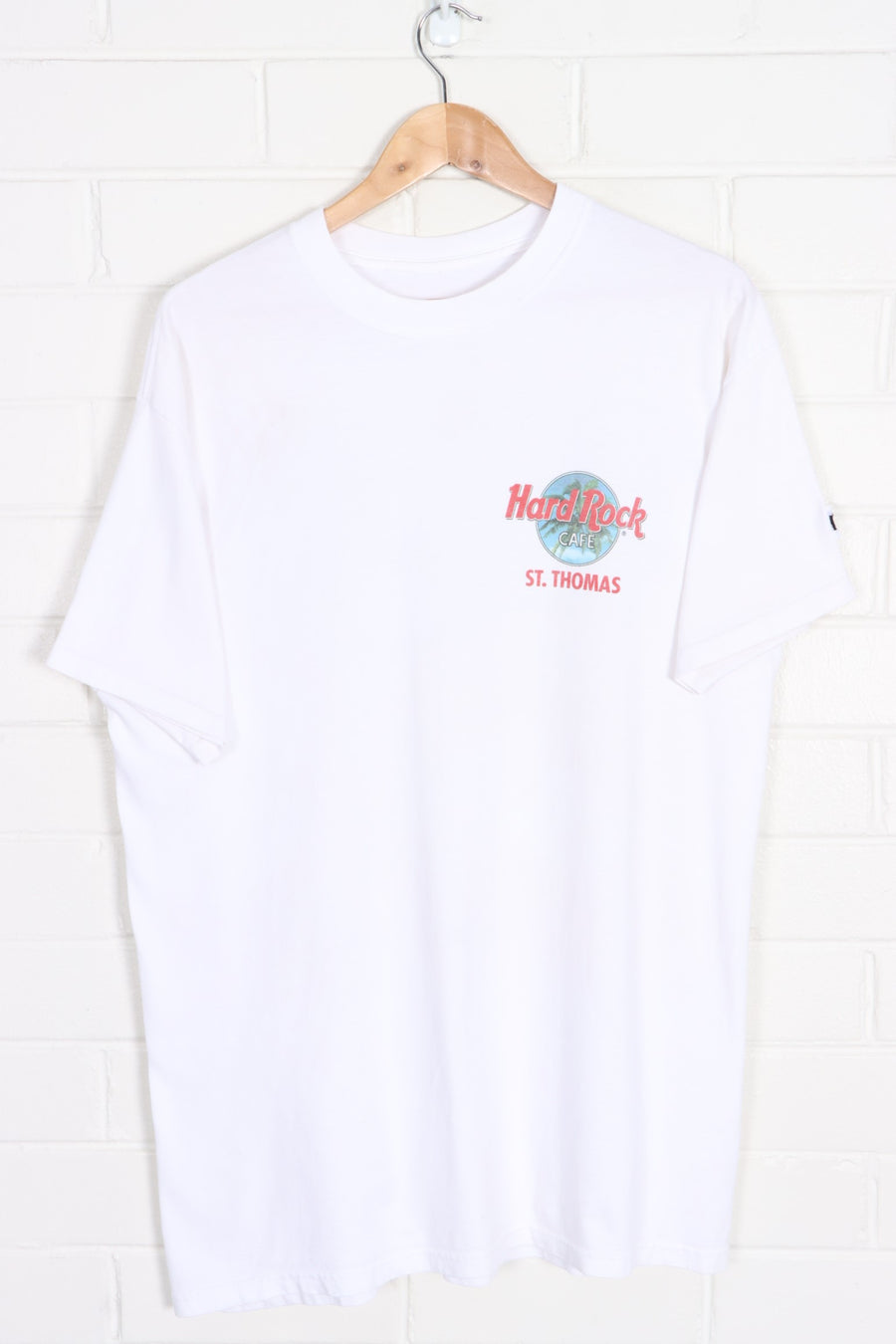 HARD ROCK CAFE St Thomas Front Back Beach Tall T-Shirt (L)