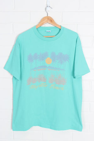 Myrtle Beach Palm Tree Destination Single Stitch USA Made T-Shirt (XL)