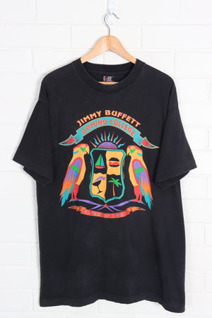 Vintage 1995 Jimmy Buffett Domino College Class of 95 Colourful Tee USA Made (XL)